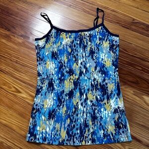 Ann Taylor Blue and Yellow Camisole